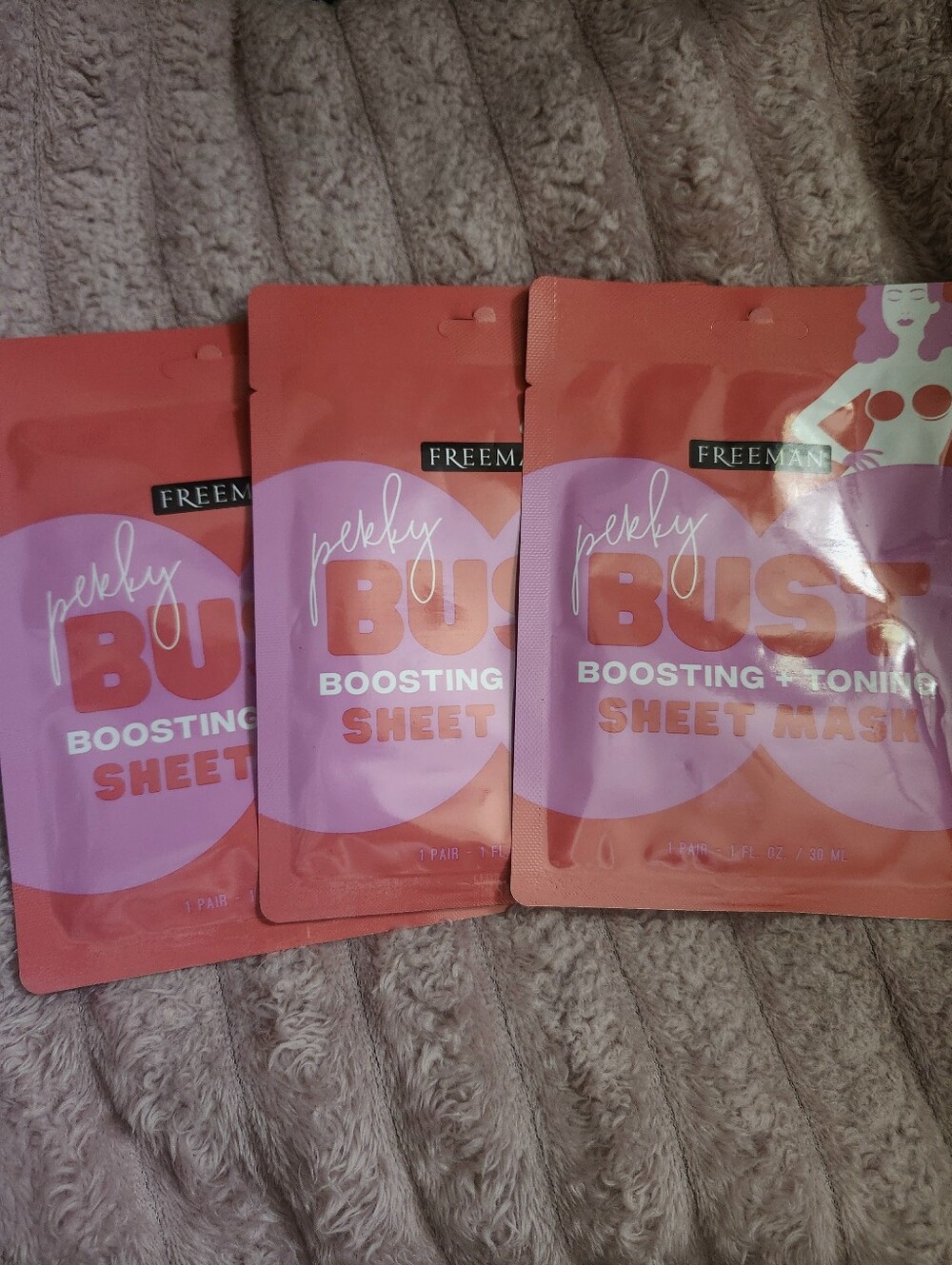 Freeman Perky Bust Boosting Sheet Mask - Sold In Packs Of 3